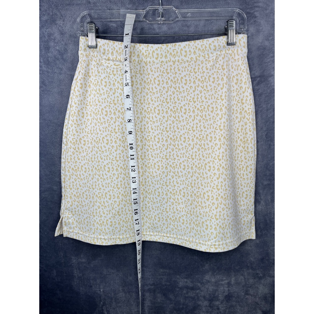 Peter Millar Wicking Skort UPF 50+ Sun Protection Athletic Leopard Print XS - Picture 2 of 6